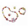 Voir la diapositive 2 : Juratoys-Janod 4 bijoux en bois a creer - Flower garden