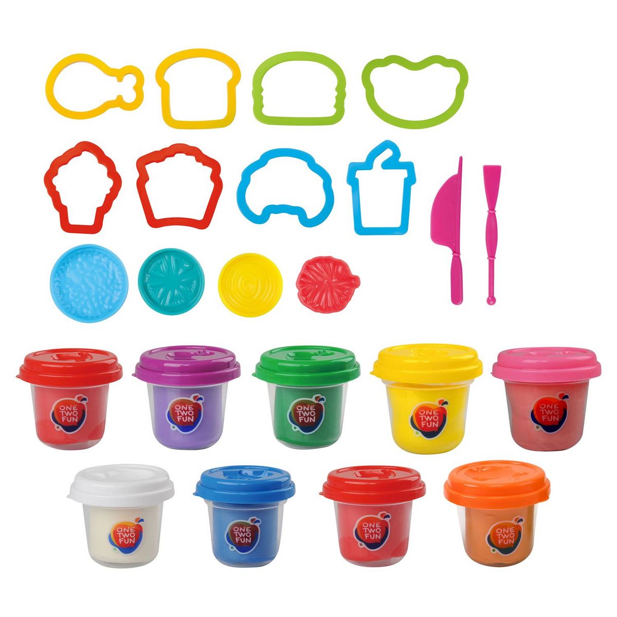 One Two Fun Set de pâte à modeler thème animaux