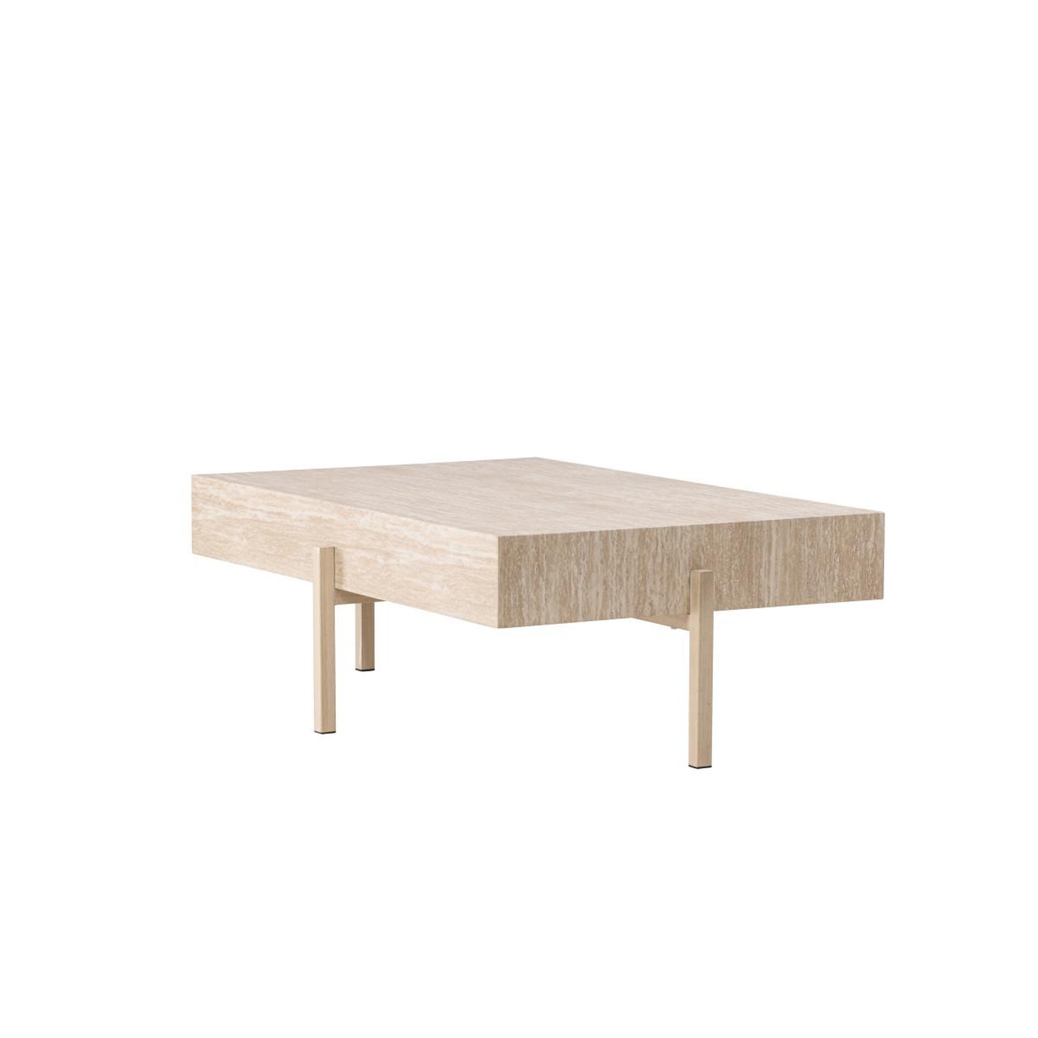 Voir la diapositive 5 : Paris Prix Table basse effet travertin  vadholmen  126cm beige
