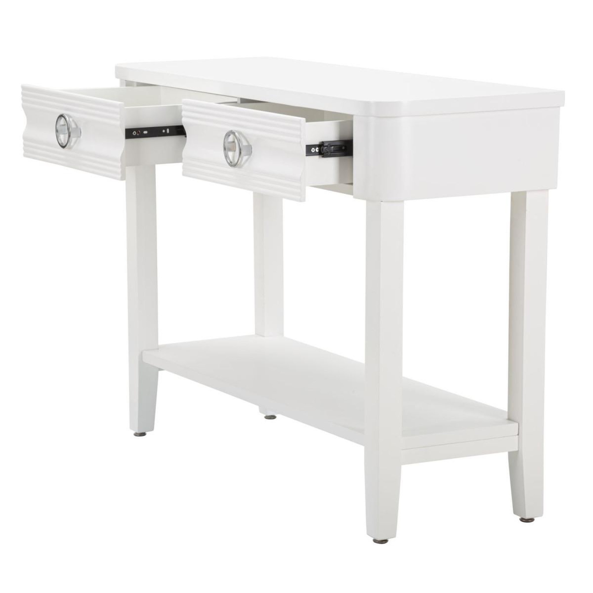 Voir la diapositive 3 : Paris Prix Console en bois  shine  110cm blanc