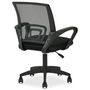 Voir la diapositive 4 : IDIMEX Chaise de bureau ergonomique JAKE réglable en tissu mesh