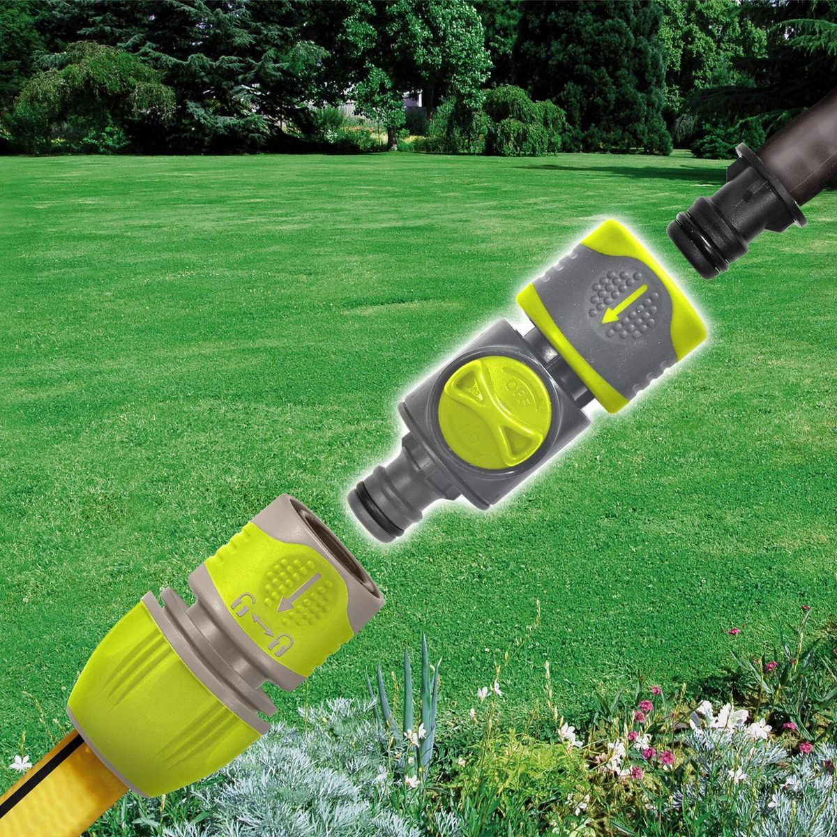 Jardibric Raccord automatique avec vanne rapide Jardibric