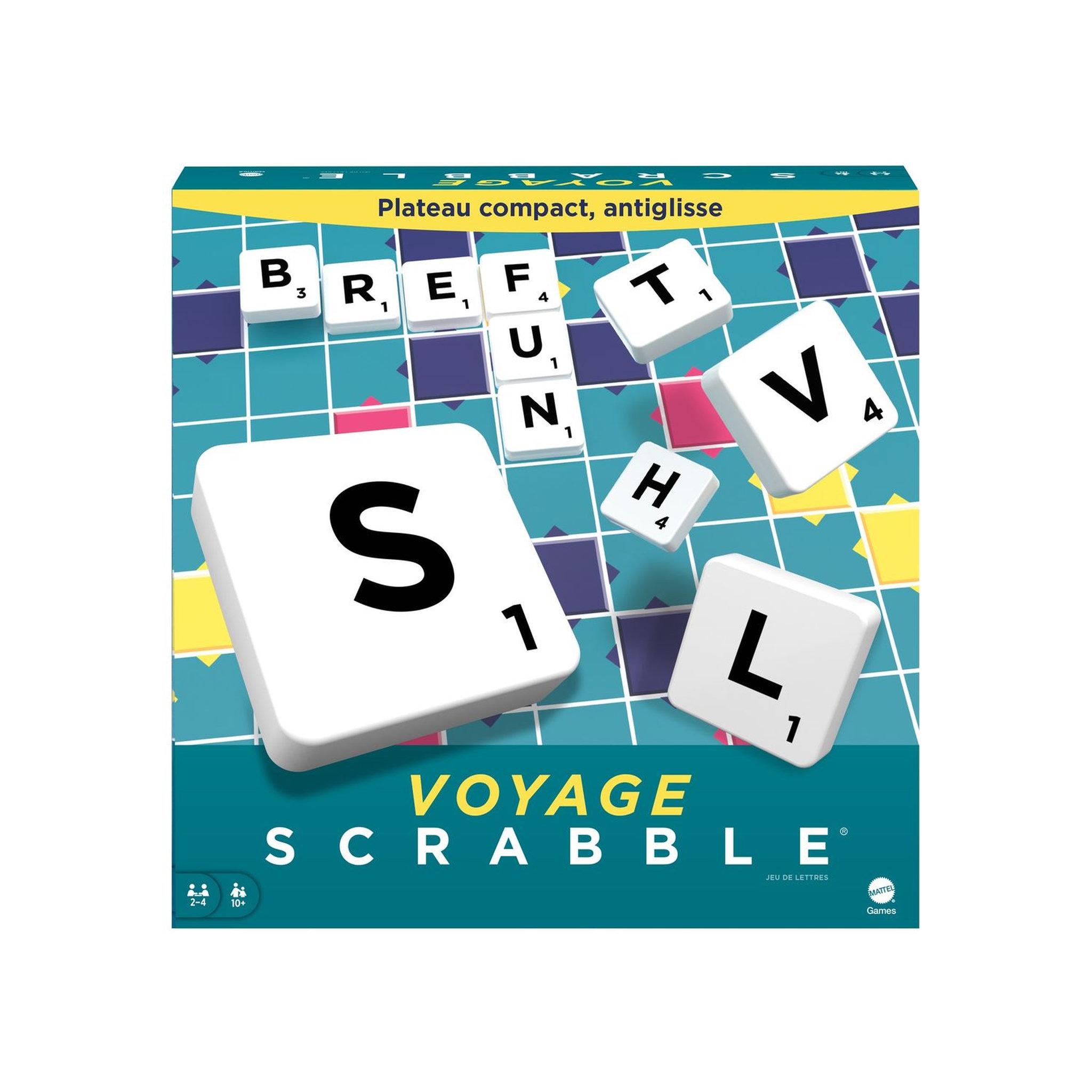 Voir la diapositive 2 : MATTEL Jeu Scrabble Voyage