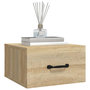 Voir la diapositive 4 : VIDAXL Table de chevet murale Chêne sonoma 35x35x20 cm