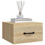 Voir la diapositive 4 : VIDAXL Table de chevet murale Chêne sonoma 35x35x20 cm