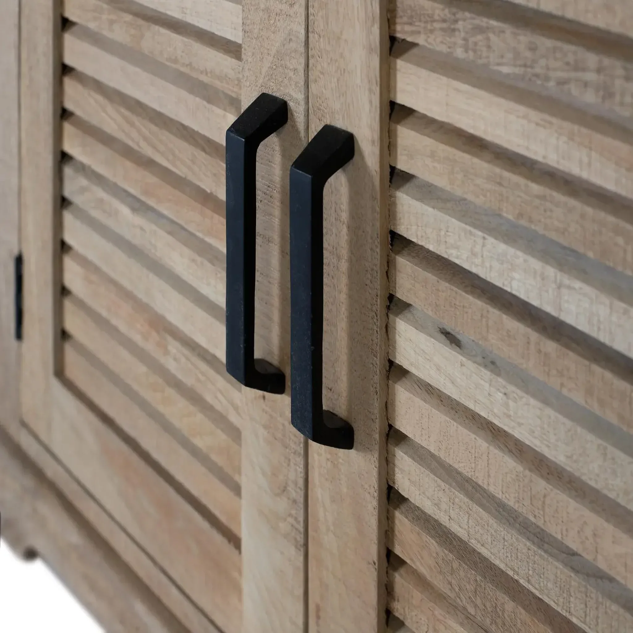 Voir la diapositive 4 : GINER Y COLOMER SL Bibliothèque en bois de manguier 90 cm style rustique contemporain