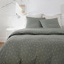 Voir la diapositive 5 : ATELIER DU COTON Housse de couette 240x220cm + 2 taies d'oreiller imprimées 100% gaze de coton