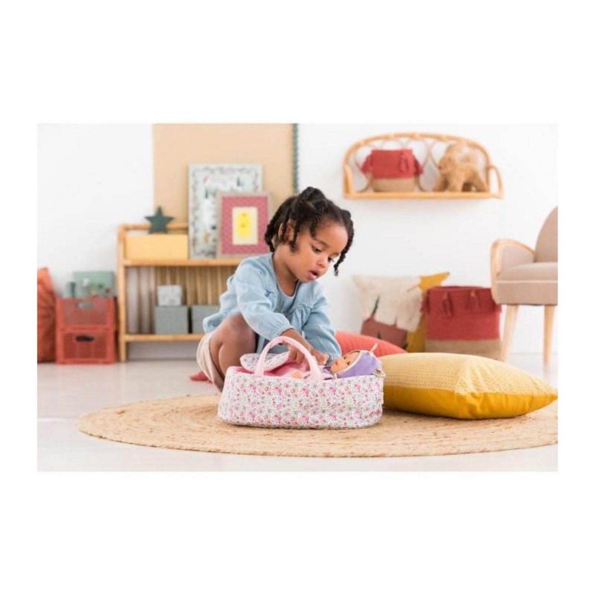 Corolle Couffin Fleuri pour poupon 30 cm