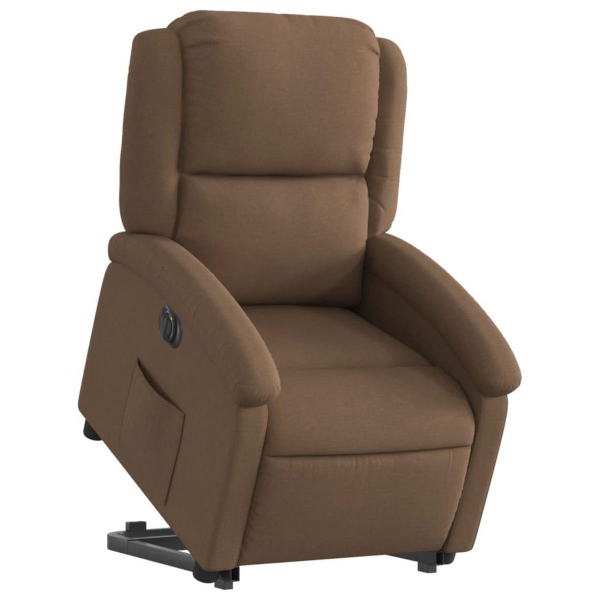 VIDAXL Fauteuil inclinable electrique marron tissu