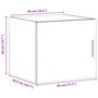 Voir la diapositive 6 : VIDAXL Armoire murale chene fume 45x42,5x40 cm bois d'ingenierie