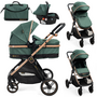 Voir la diapositive 1 : BEBELISSIMO BEBELISSIMO - Poussette combinée trio 3 en 1 - siège auto 0+ IRIS – nacelle – dès la naissance – jusqu'à 22kg  - vert