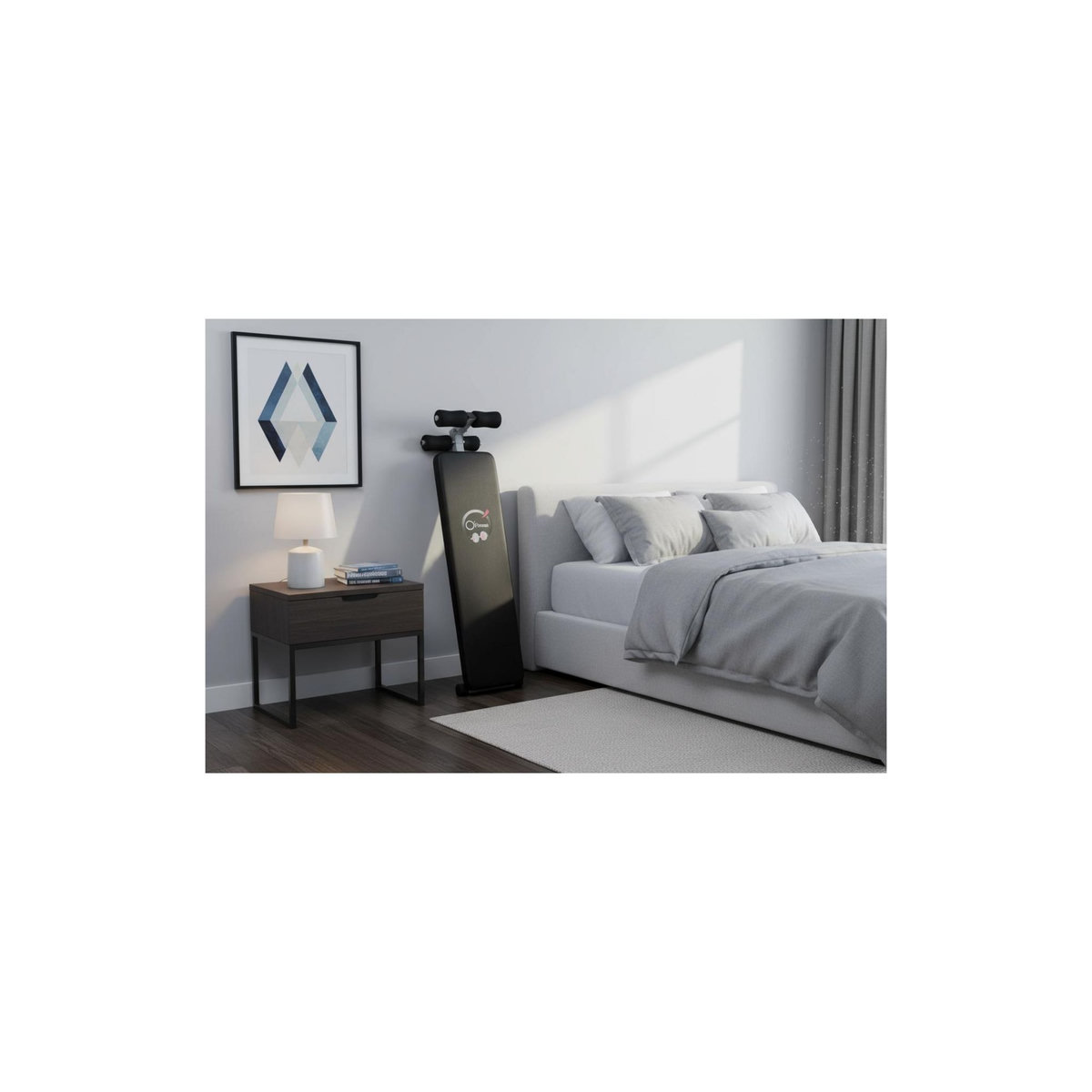 O'Fitness Planche à abdominaux - O'Fitness - Acier renforcé - 3 positions réglables - Maison/appartement