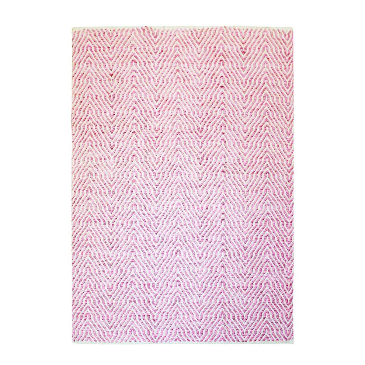 Paris Prix Tapis Rayé Fait Main  Aperitif  Rose