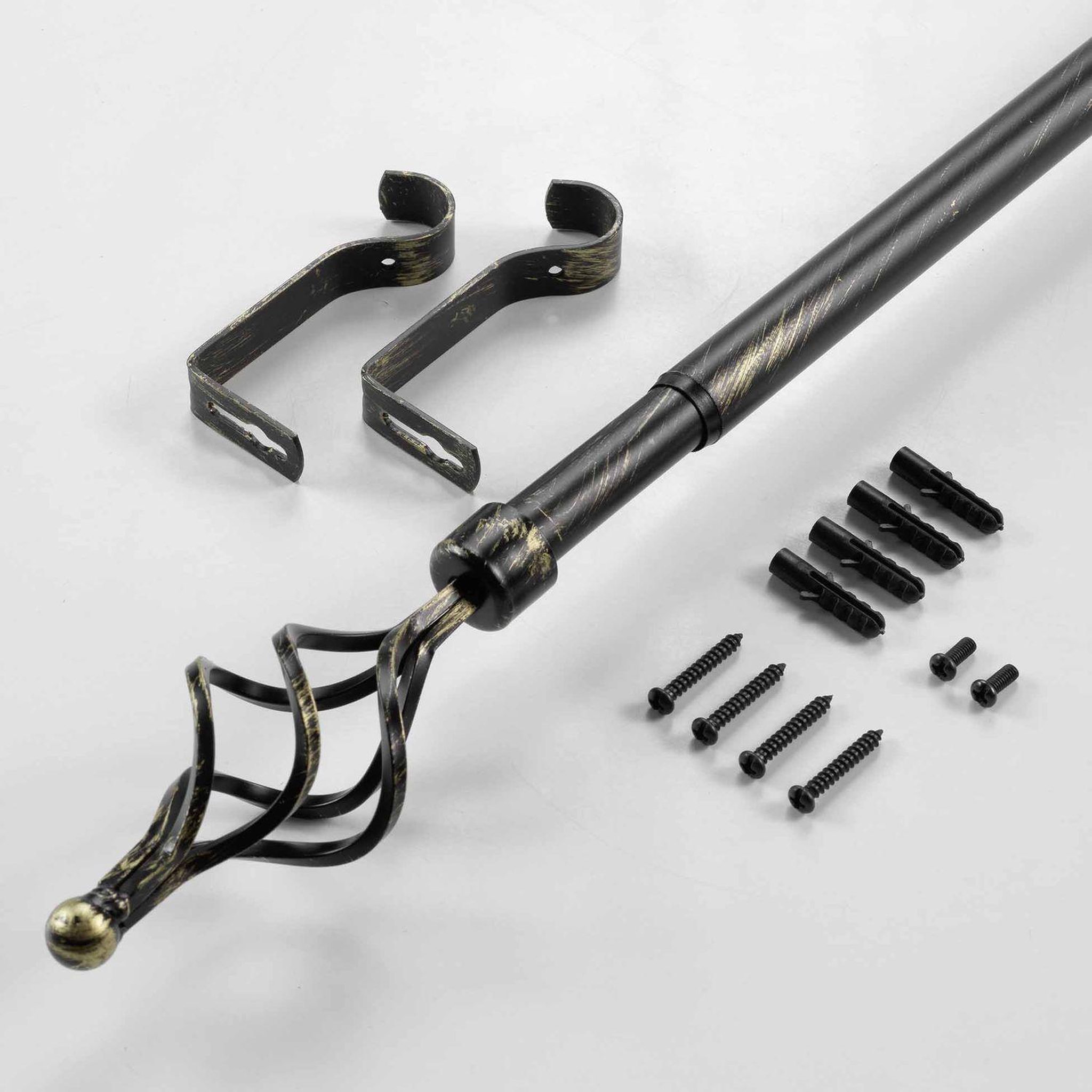 Voir la diapositive 3 : Douceur d'Intérieur Kit de tringle à rideaux extensible TWISTY
