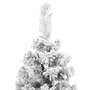 Voir la diapositive 4 : VIDAXL Sapin de Noël artificiel mince flocon de neige vert 180 cm PVC