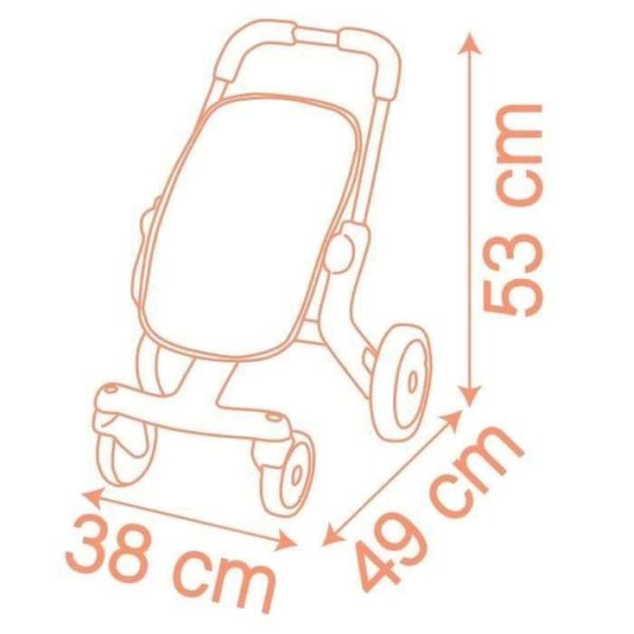 Voir la diapositive 4 : SMOBY Poussette pour poupée Smoby Baby Nurse colorée