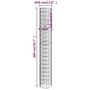 Voir la diapositive 6 : VIDAXL Lit sureleve a gabion circulaire 3pcs Acier galvanise Ø30x200cm