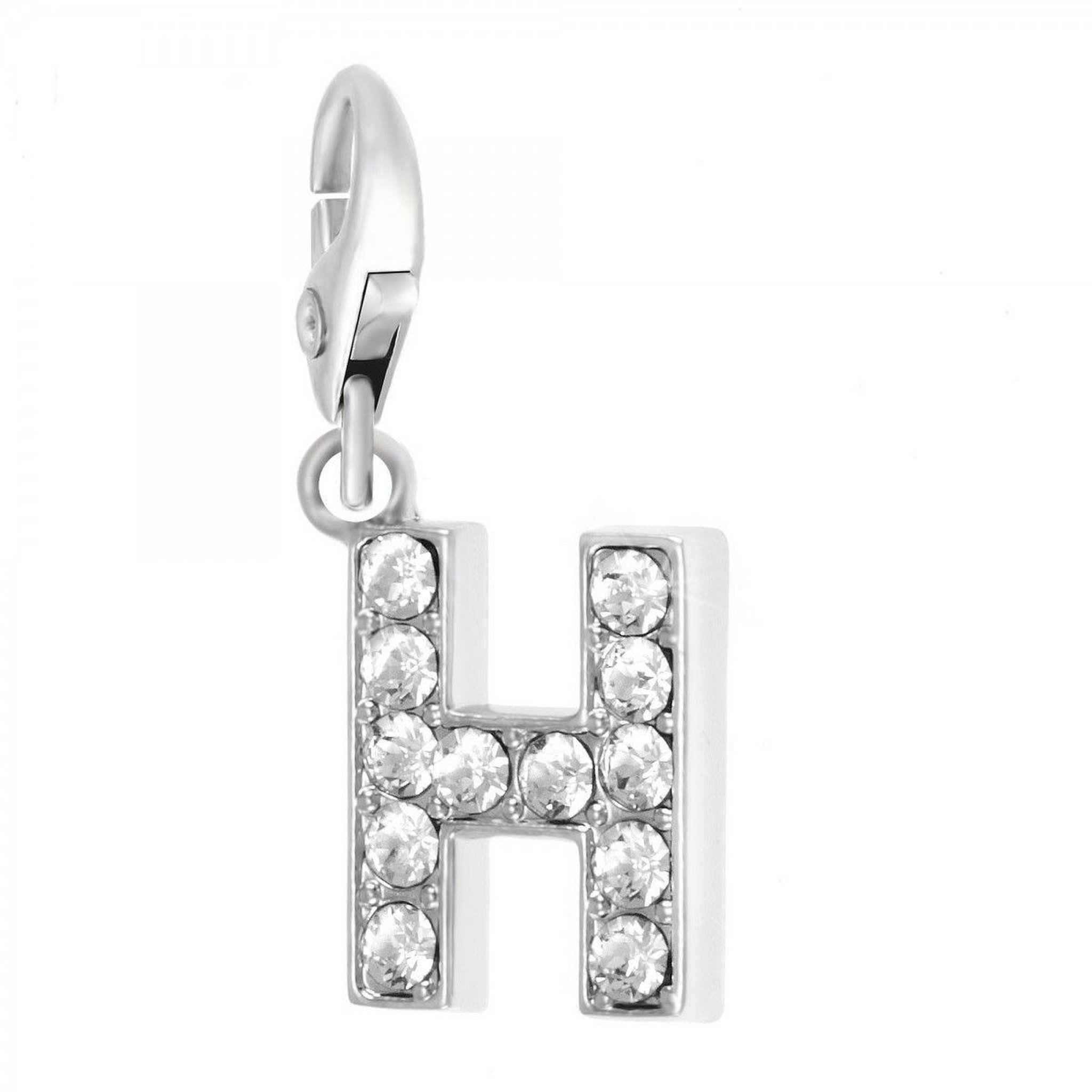 SC CRYSTAL Charm Lettre H SC Crystal orné de Cristaux scintillants