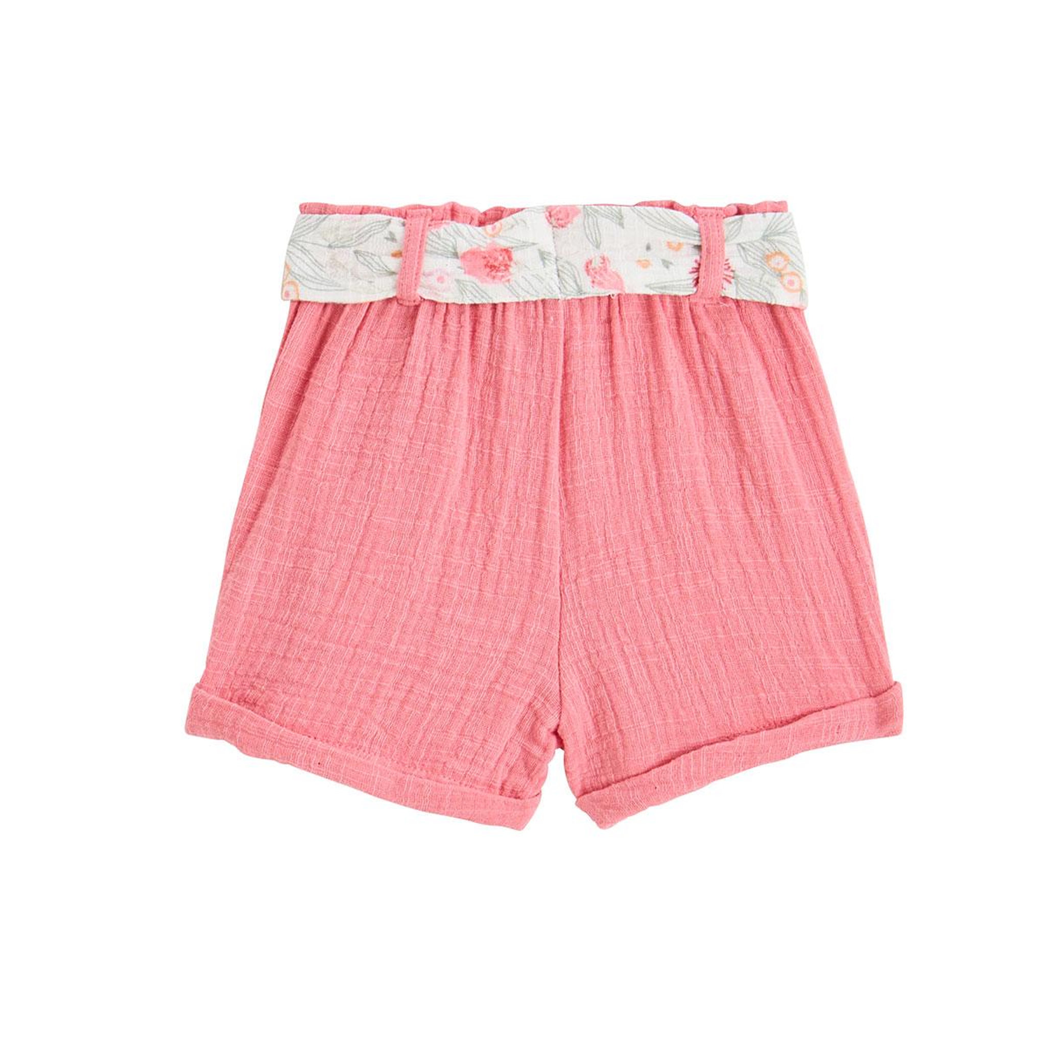 Voir la diapositive 2 : Petit Béguin Short enfant en gaze de coton anaelle