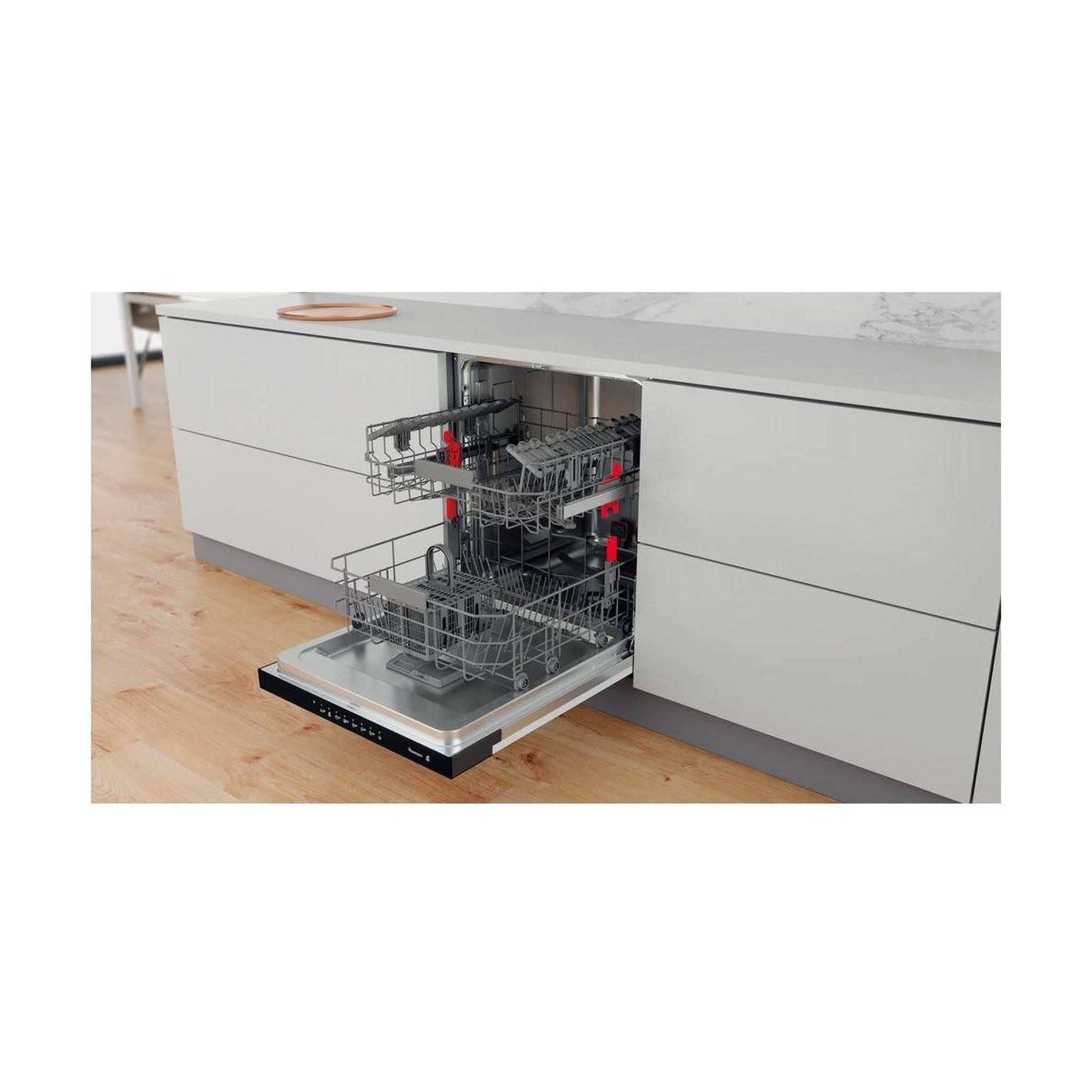 Voir la diapositive 3 : Whirlpool Lave vaisselle encastrable WBC3C34PB