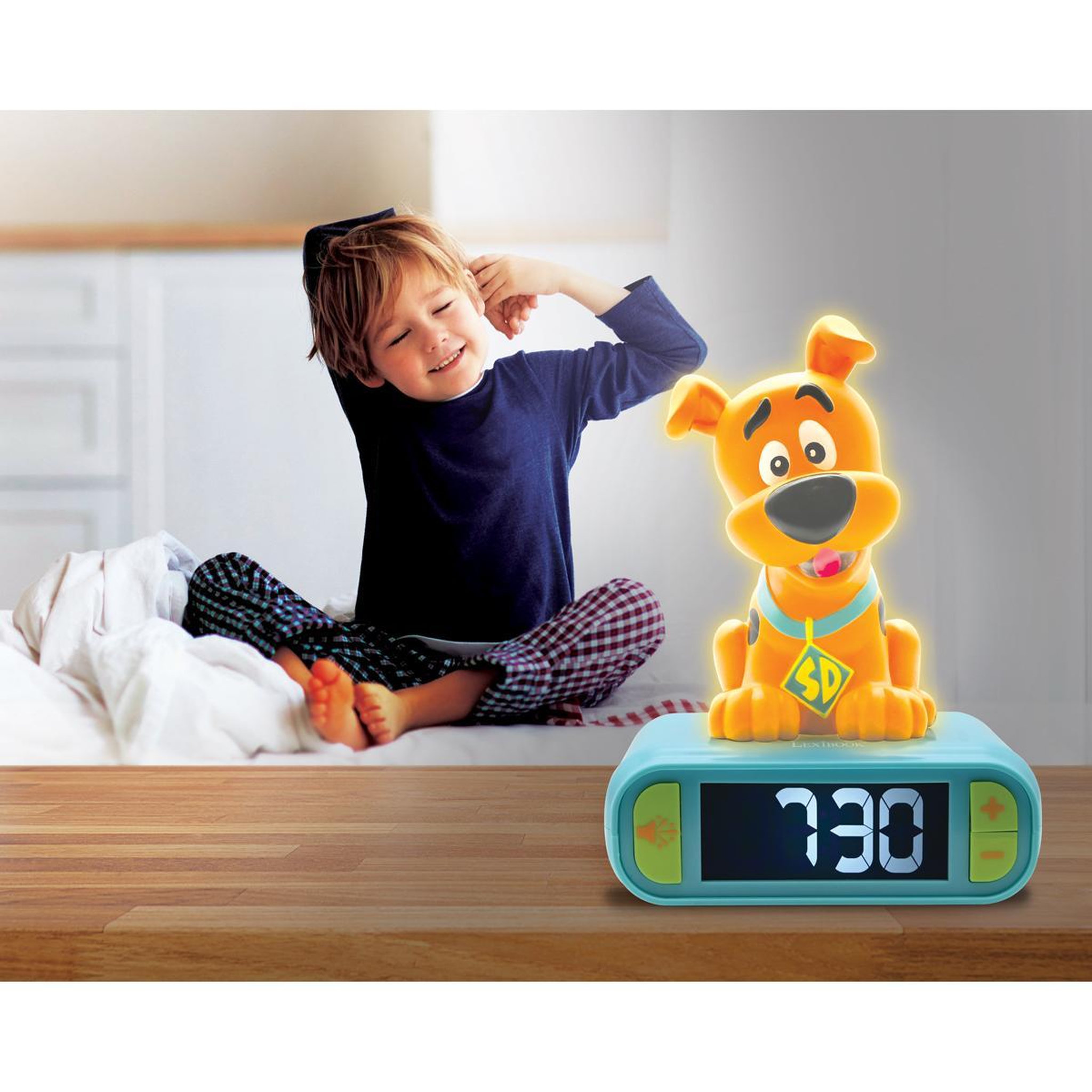 Voir la diapositive 6 : Lexibook Réveil avec veilleuse Scooby Doo en 3D