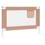 Voir la diapositive 4 : VIDAXL Barriere de securite de lit enfant Taupe 90x25 cm Tissu