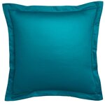 DODO Taie d'oreiller Partition Satin de coton Coloris Canard. Coloris disponibles : Bleu