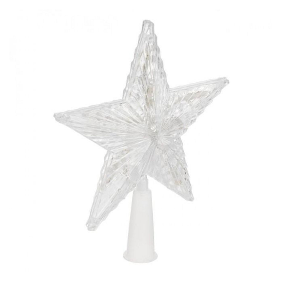 FEERIC LIGHT & CHRISTMAS Cimier Sapin Lumineux  Étoile  20cm Blanc Chaud