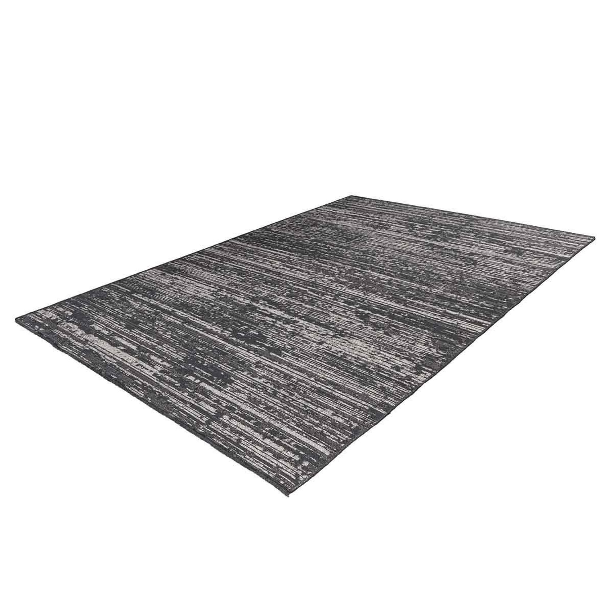 Voir la diapositive 2 : Paris Prix Tapis Tissé à Poils Plats Vintage  Kalevi  Gris