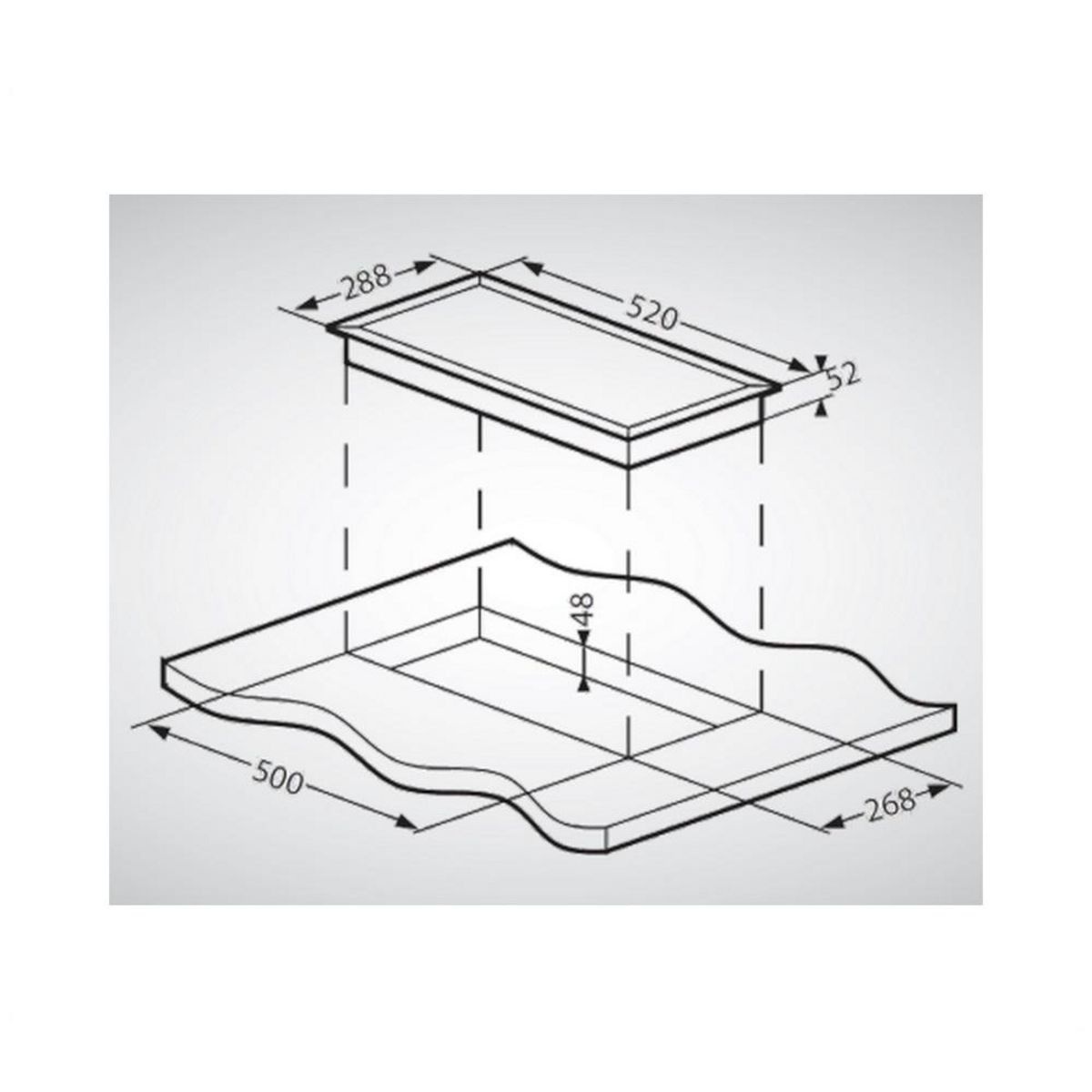 SCHNEIDER Domino vitrocéramique 30cm 2 foyers noir - SDV30M