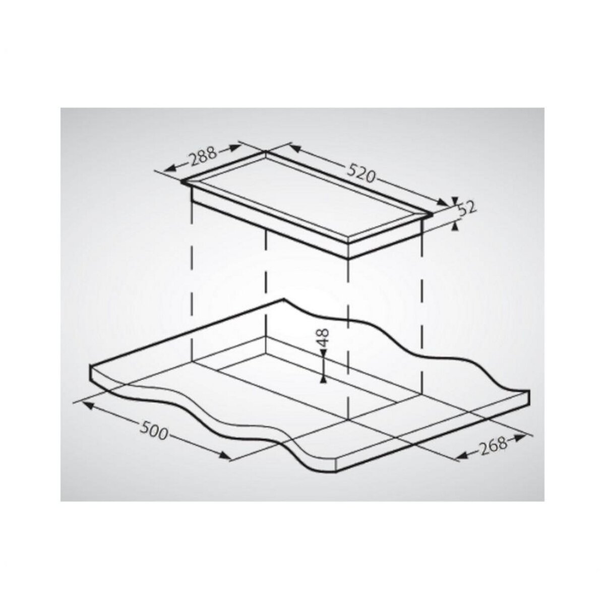 SCHNEIDER Domino vitrocéramique 30cm 2 foyers noir - SDV30M