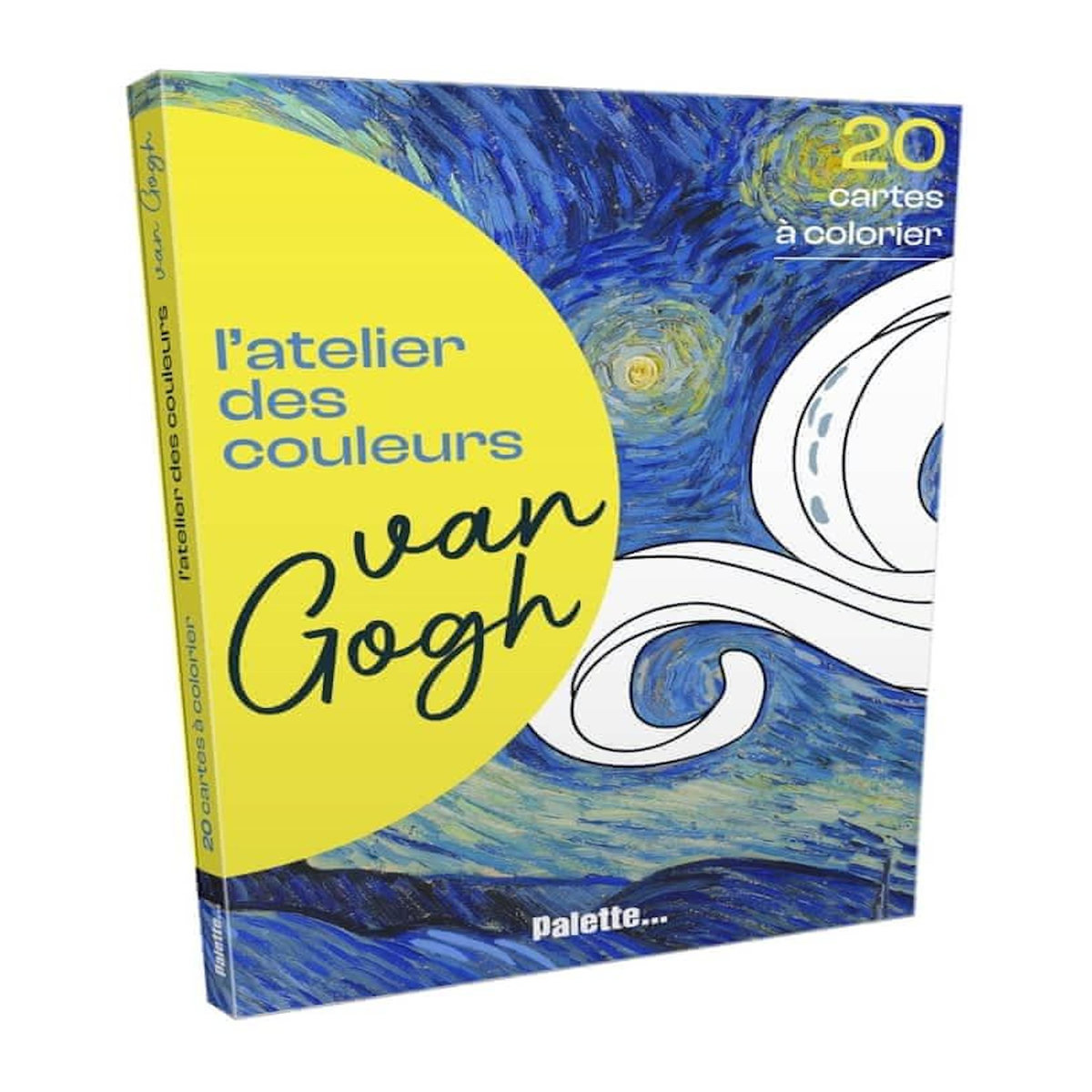 VAN GOGH. 20 CARTES A COLORIER, Palette