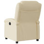 Voir la diapositive 5 : VIDAXL Fauteuil inclinable Creme Tissu