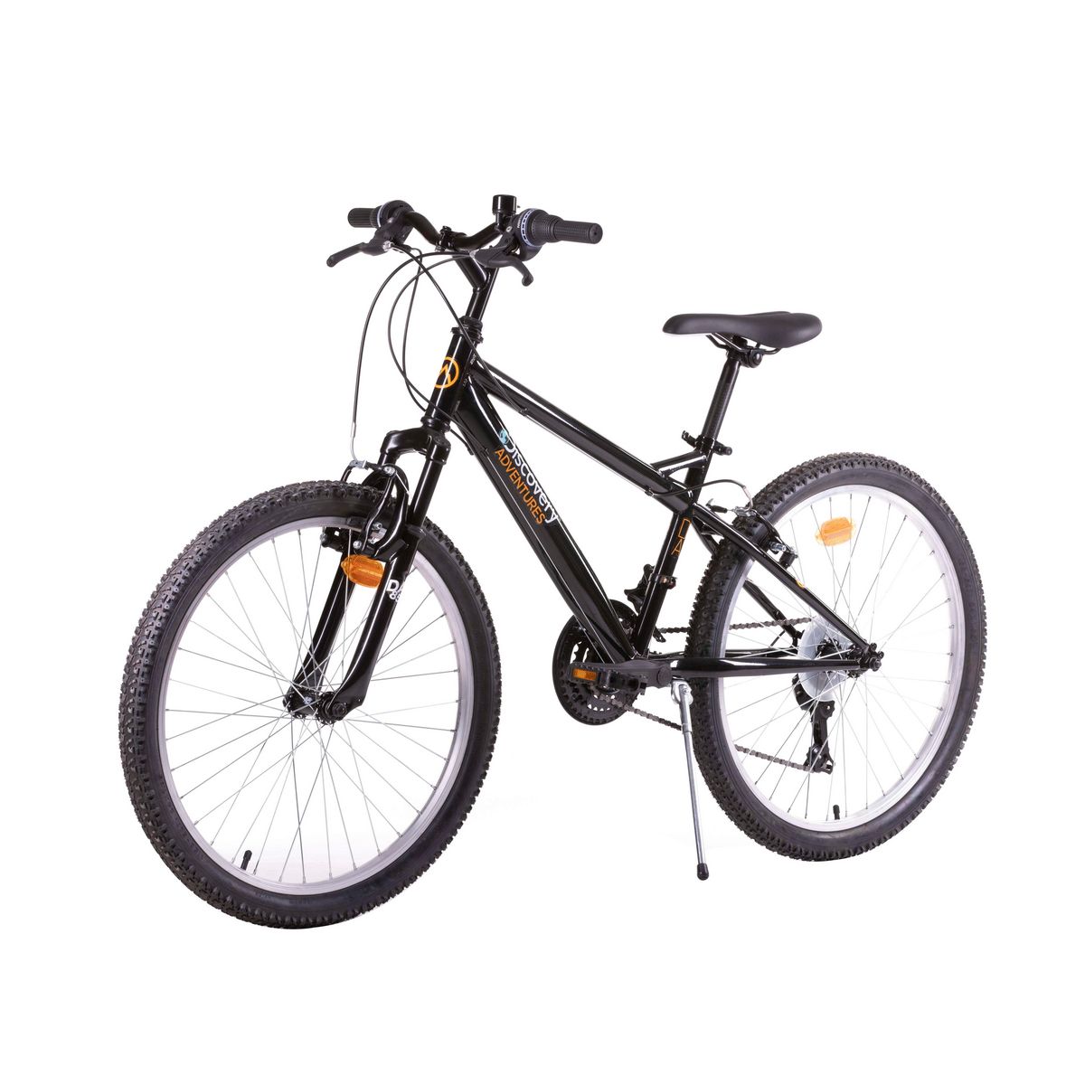DISCOVERY ADVENTURES Vélo enfant (140/160 cm) - VTT 24'' Rigide Garçon  Discovery Adventures - 18 Vitesses - Fourche Télescopique - Dérailleur Shimano - Freins V-Brake