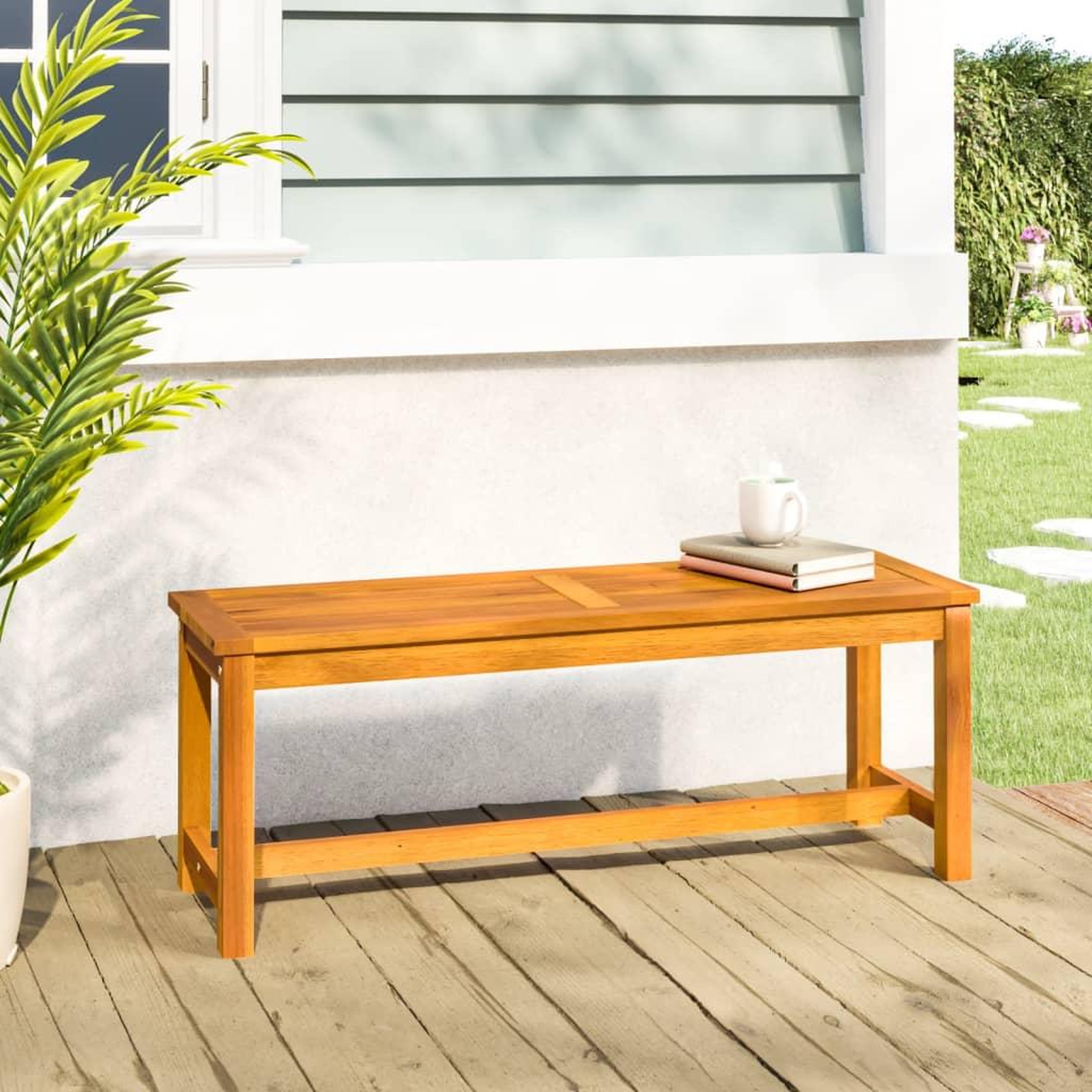 VIDAXL Banc de jardin 110x35x45 cm bois massif d'acacia