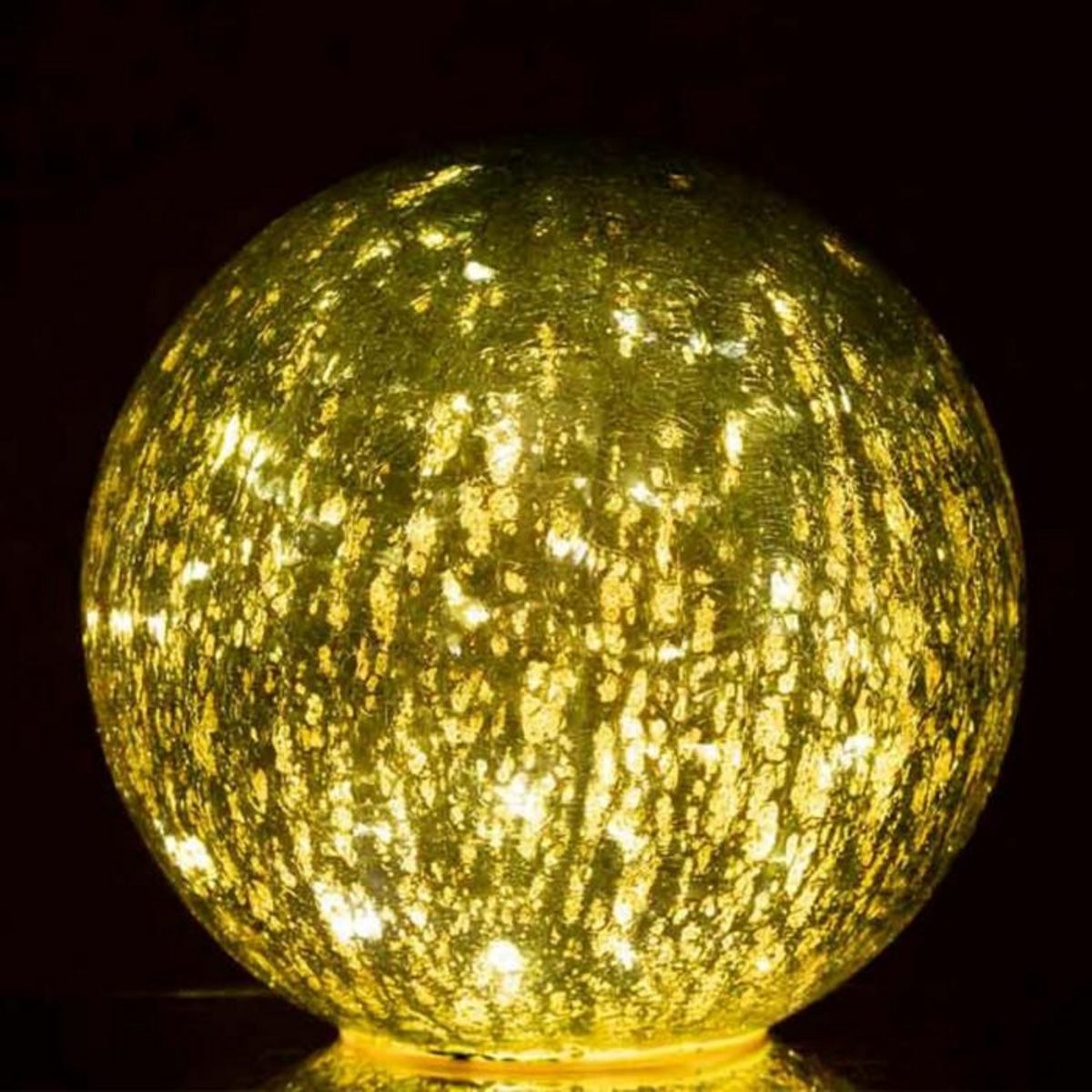 Paris Prix Boule en Verre Led Déco  Sazo  20cm Vert