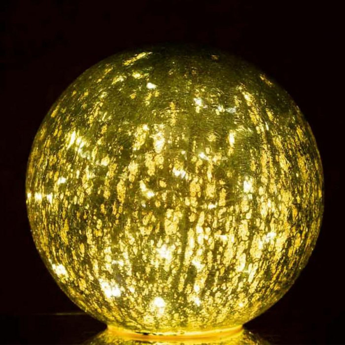 Paris Prix Boule en Verre Led Déco  Sazo  20cm Vert