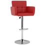 Voir la diapositive 2 : VIDAXL Tabourets de bar lot de 2 rouge similicuir