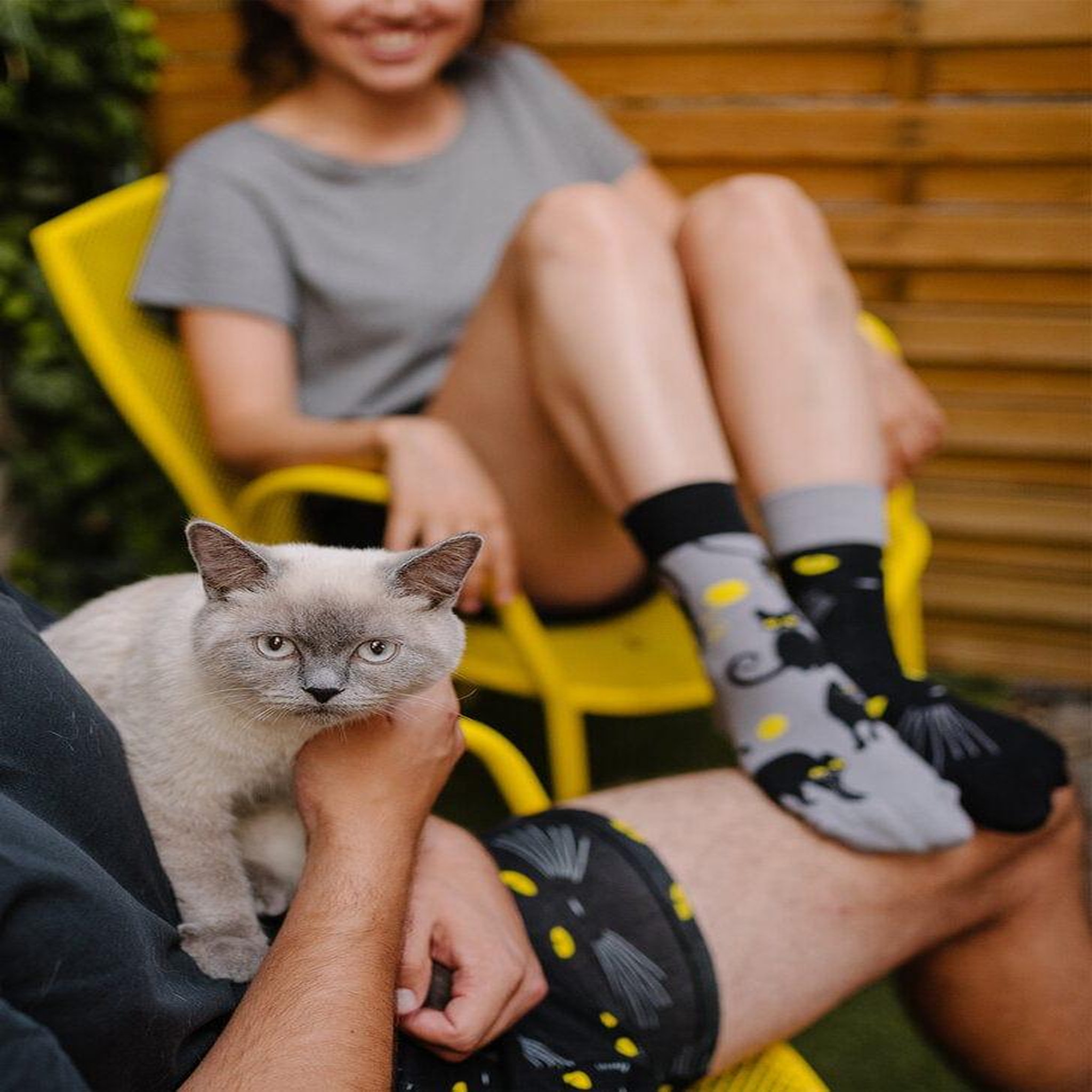 Voir la diapositive 4 : DEDOLES Chaussettes les yeux de chat