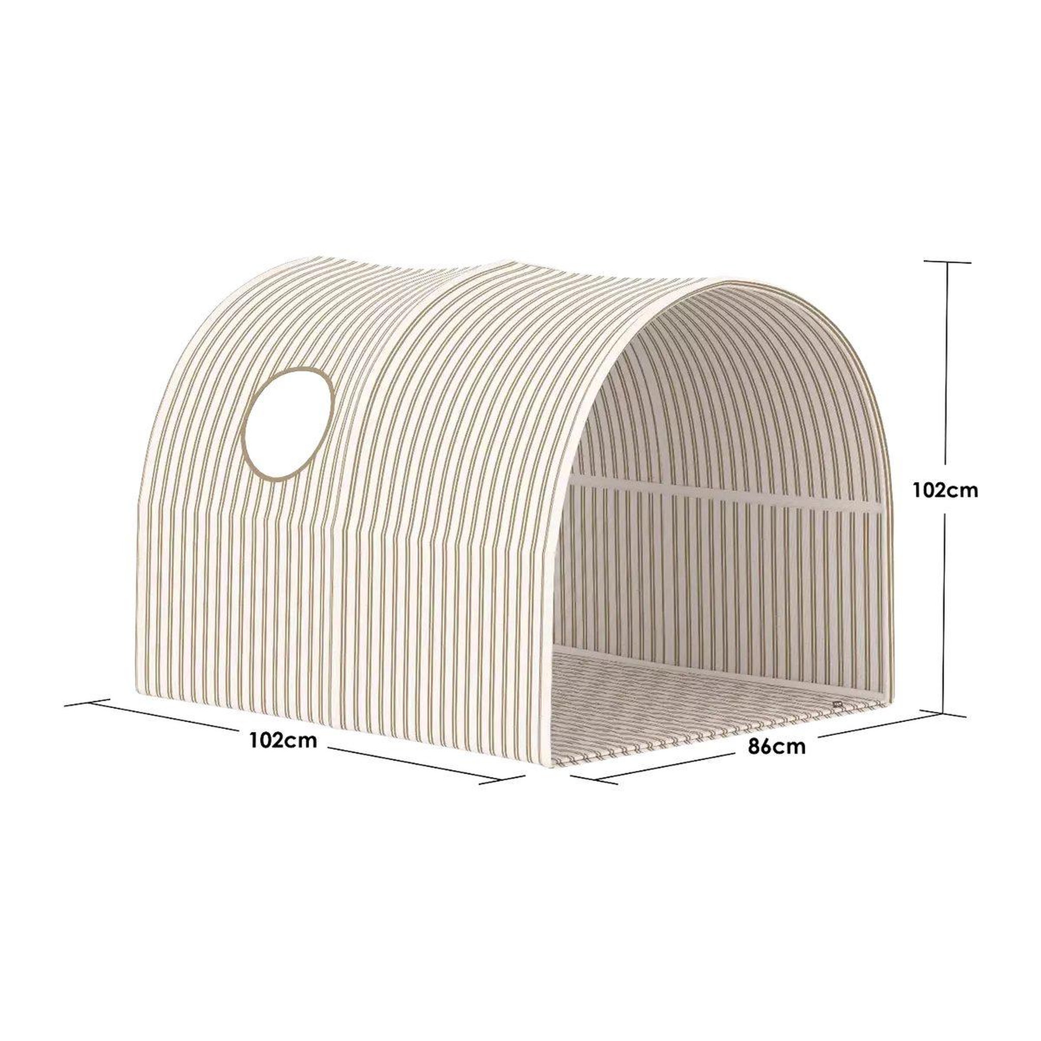 Voir la diapositive 4 : FLEXA Dawn tente-grotte textile pour lit 90 cm motif rayures
