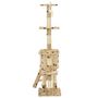 Voir la diapositive 5 : VIDAXL Arbre a chat avec griffoir en sisal 138cm Beige Motif de pattes