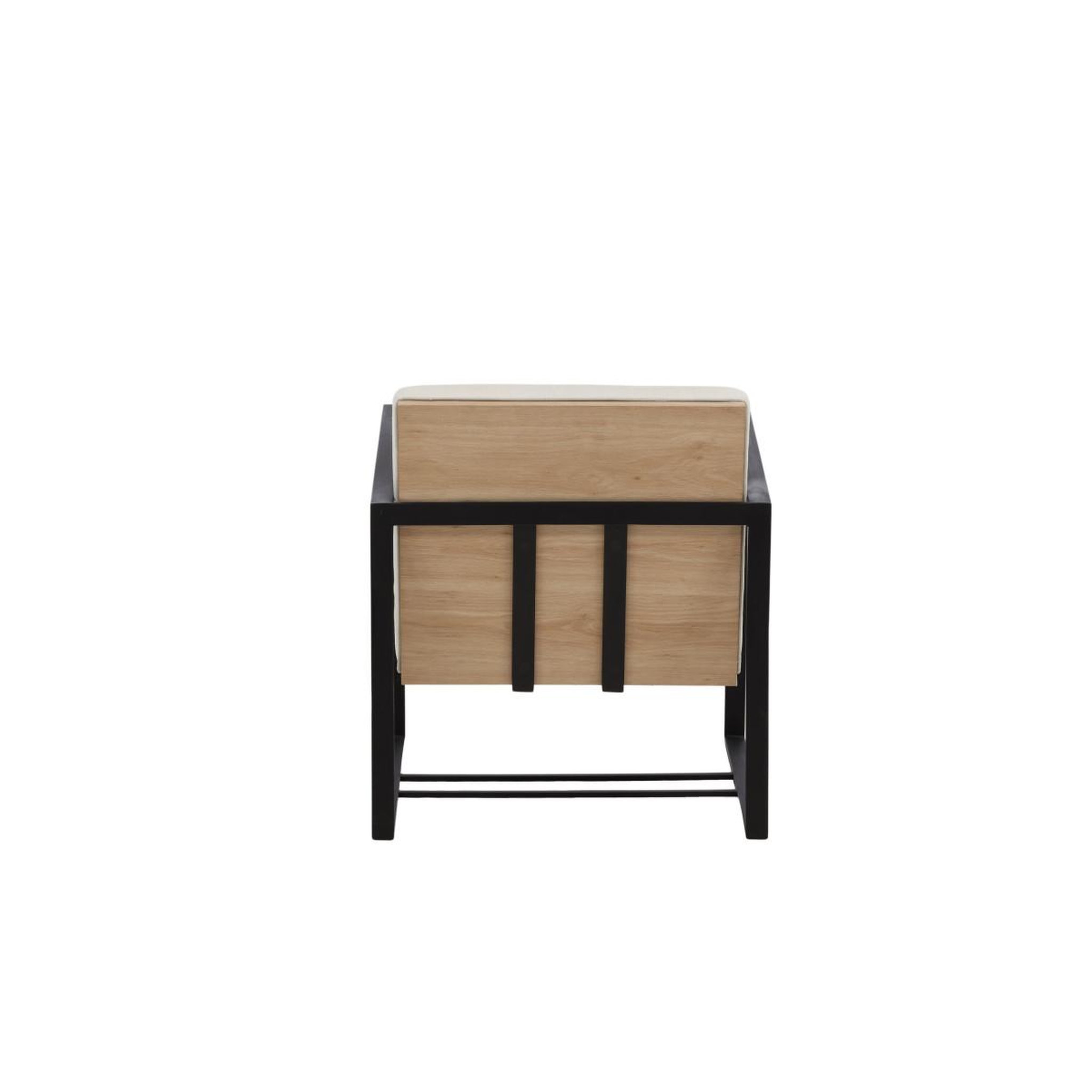 Voir la diapositive 6 : Paris Prix Fauteuil design  kansas  83cm blanc cassé
