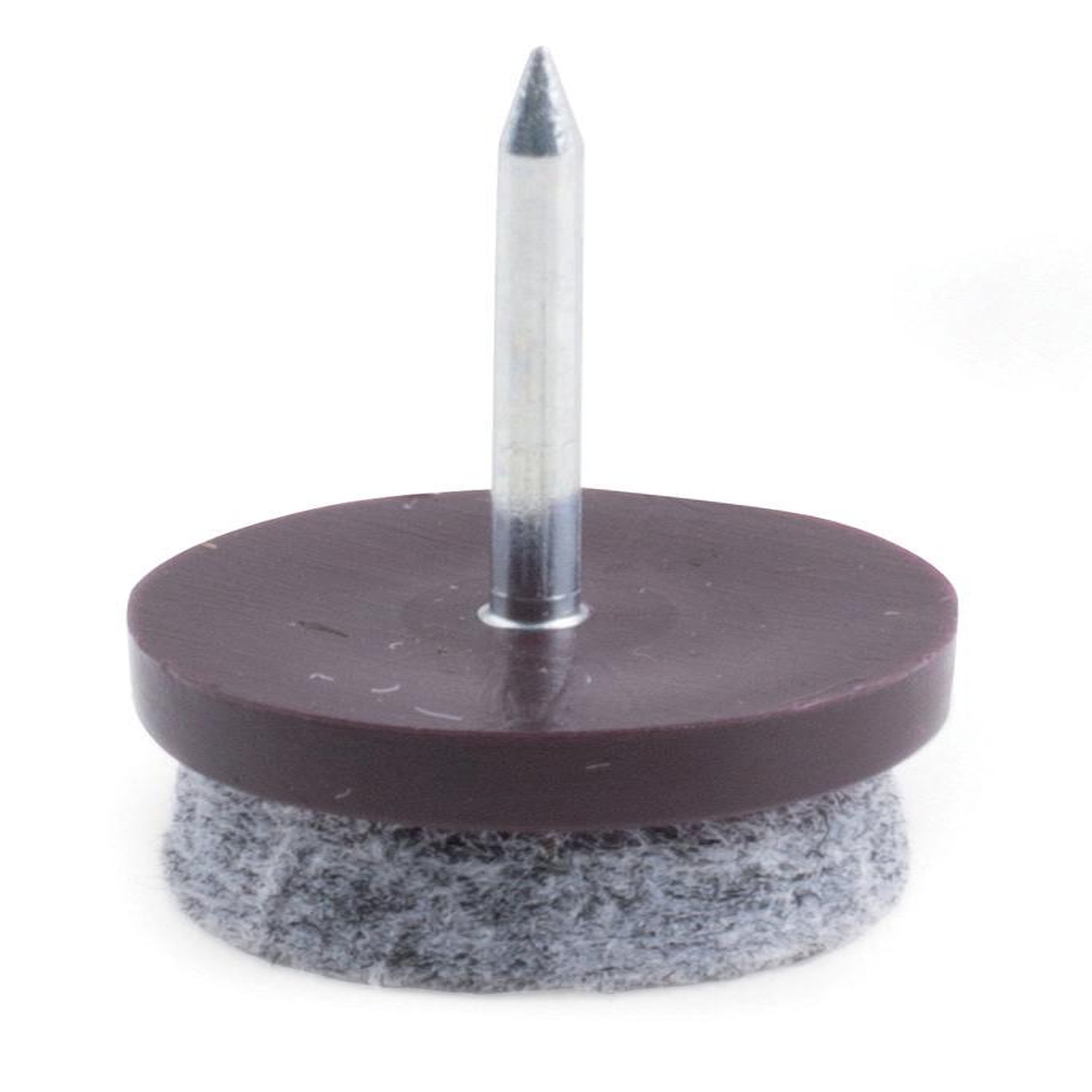 CENTRALE BRICO Patin glisseur pour pied de meuble avec feutre o 17mm brun