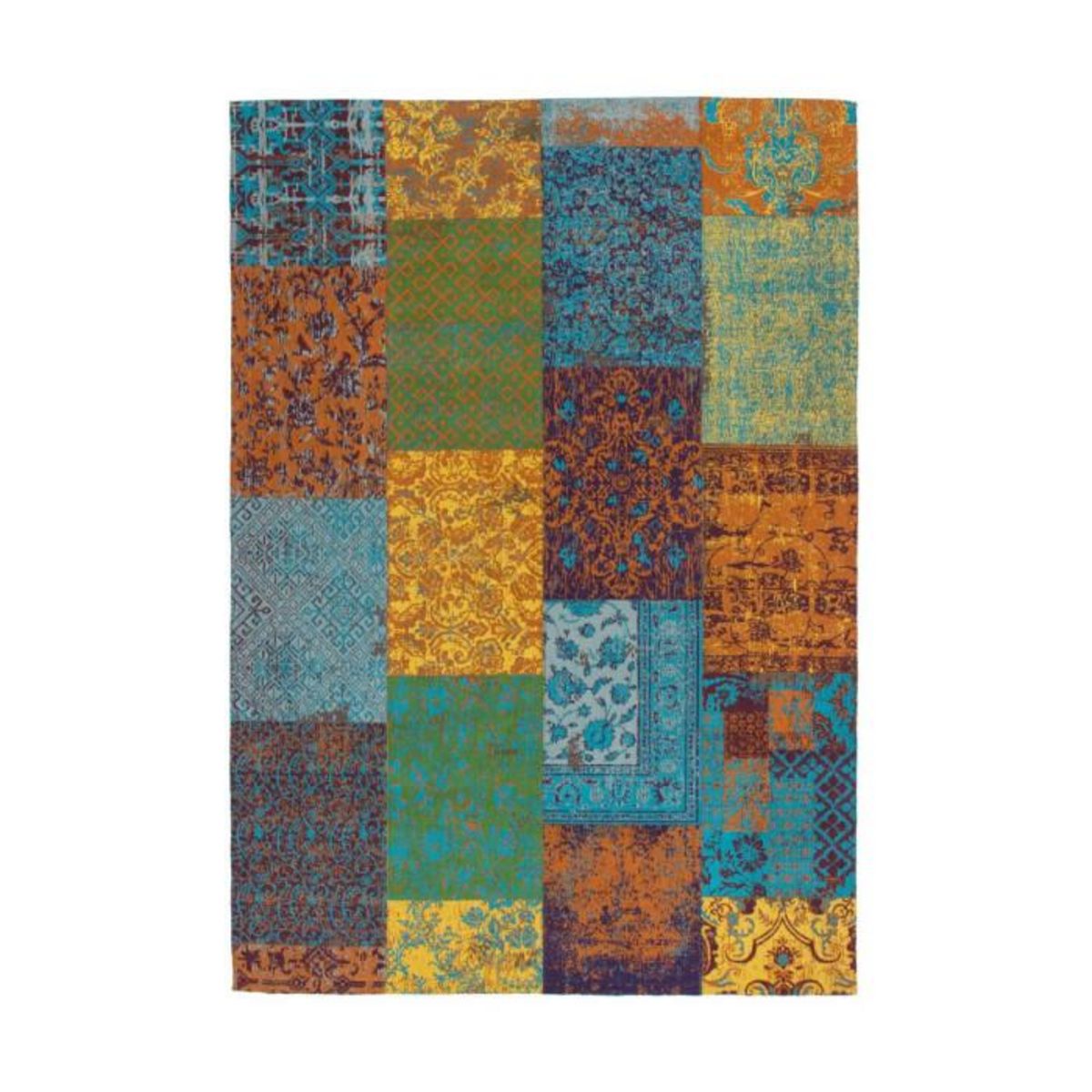 Paris Prix Tapis Tissé Vintage Patchwork  Symphony  Multicolore
