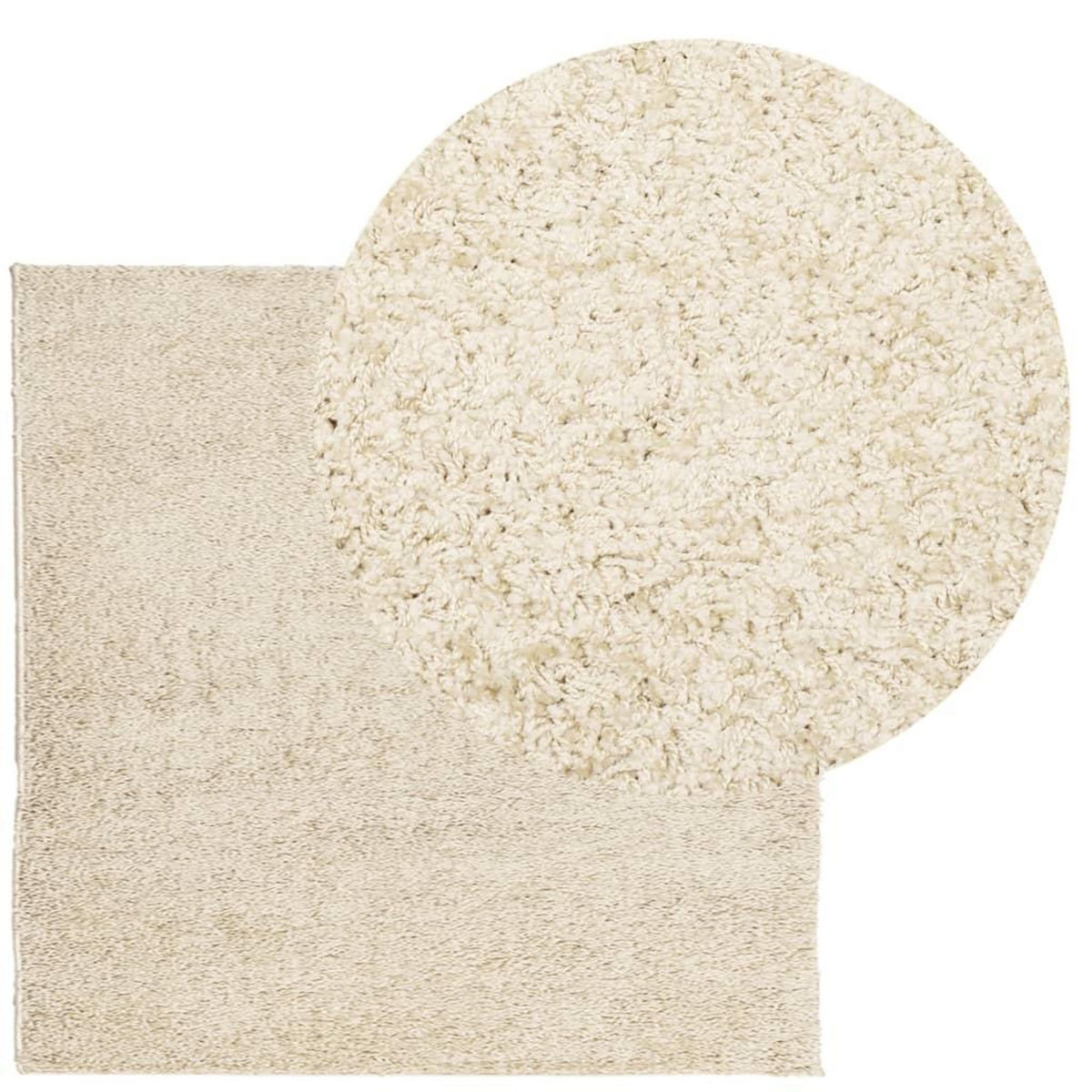 VIDAXL Tapis shaggy PAMPLONA poils longs moderne dore 160x160 cm