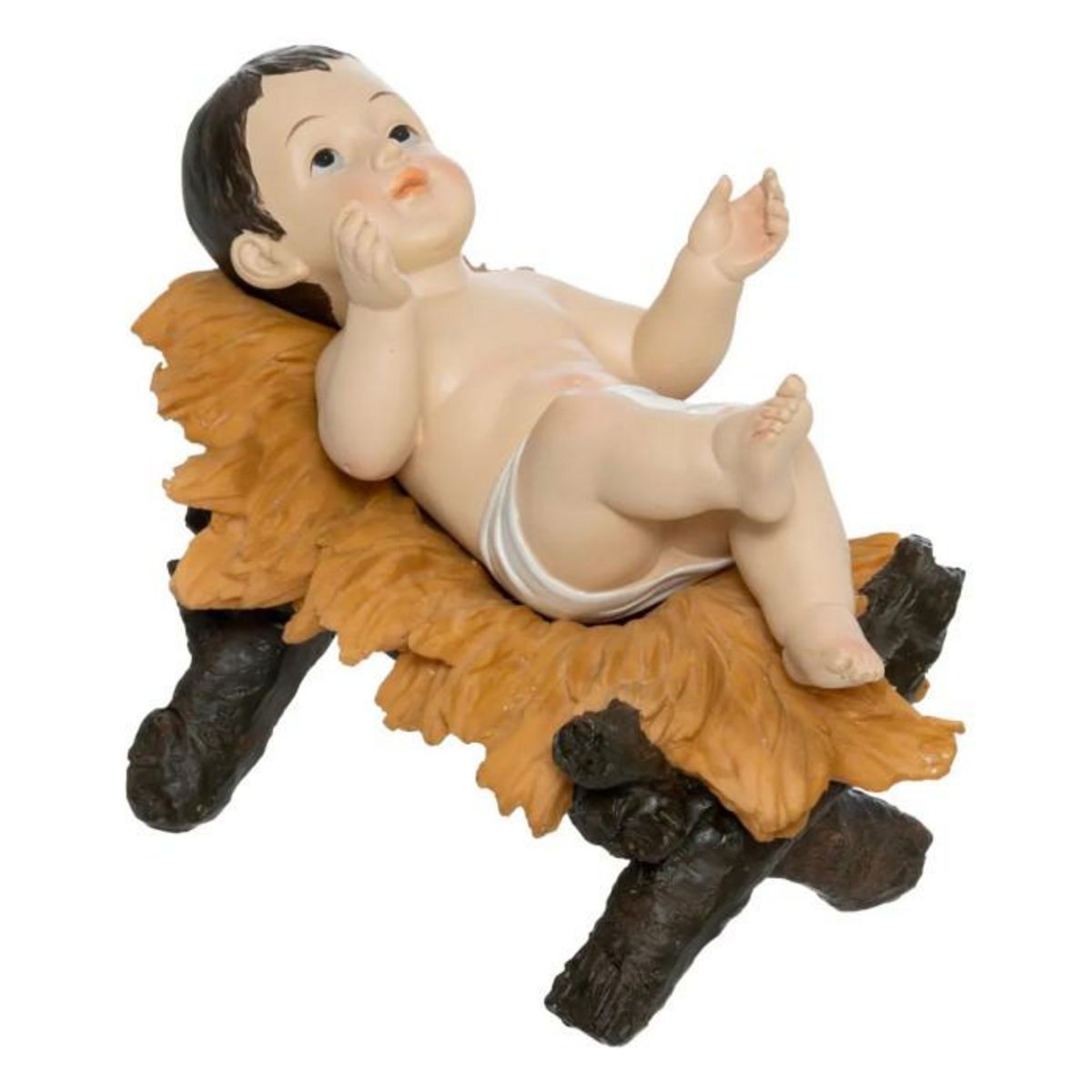 FEERIC LIGHT & CHRISTMAS Lot de 3 Santons  Jésus Marie Joseph  60cm Multicolore