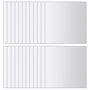 Voir la diapositive 2 : VIDAXL Carreaux de miroir 48 pcs Carre Verre