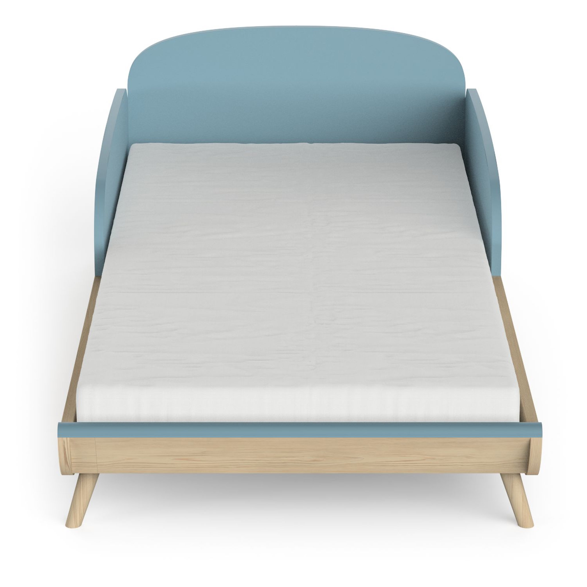 Voir la diapositive 1 : Lit enfant 70x140 cm bleu LINIA 
