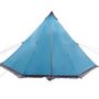 Voir la diapositive 5 : VIDAXL Tente familiale tipi 6 personnes bleu impermeable