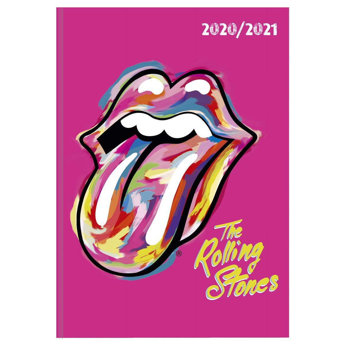 Agenda scolaire journalier The Rolling Stones rose 2020-2021